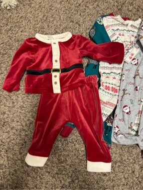 Baby Pajama and Santa Suit Bundle